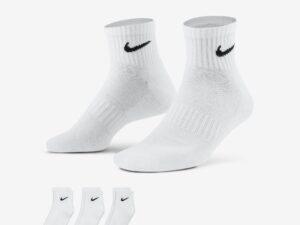 Kit 3 meia nike cano médio everday