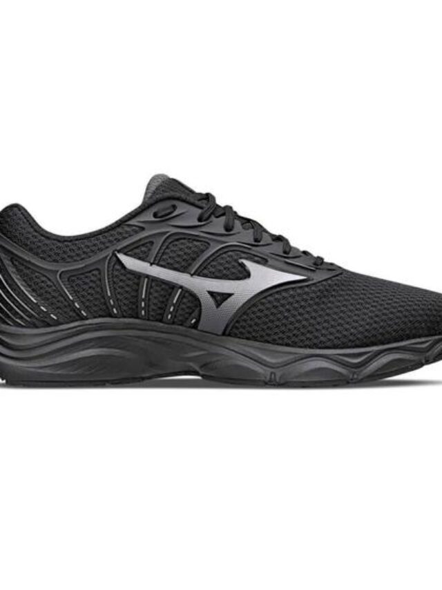 Tênis Unissex todo Preto Mizuno Jet 6